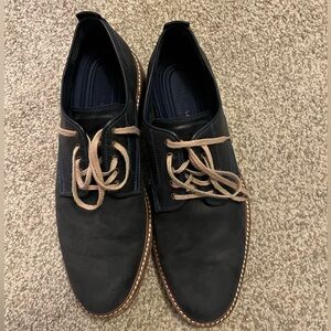 Cole Hahn Men’s Tyler Grand Oxford Derby Leather Shoes Navy Blue